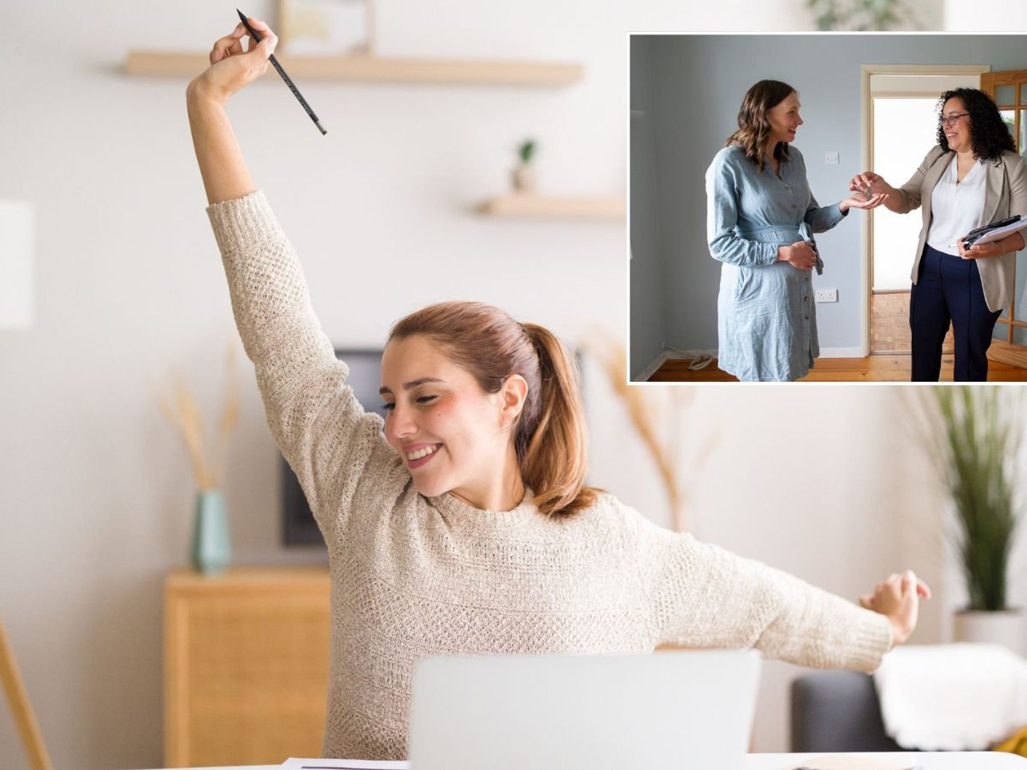 Happy mortgage holder