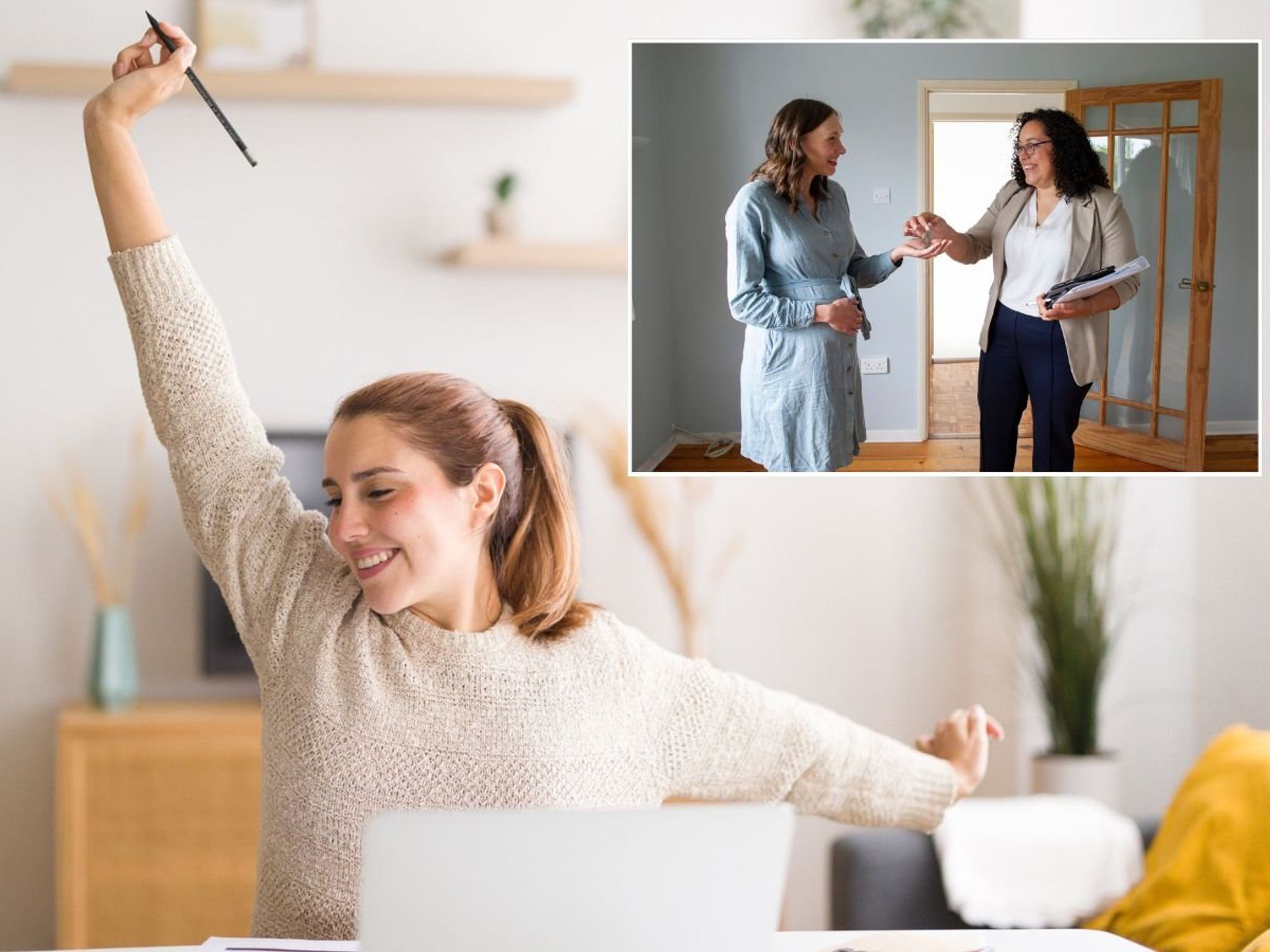 Happy mortgage holder