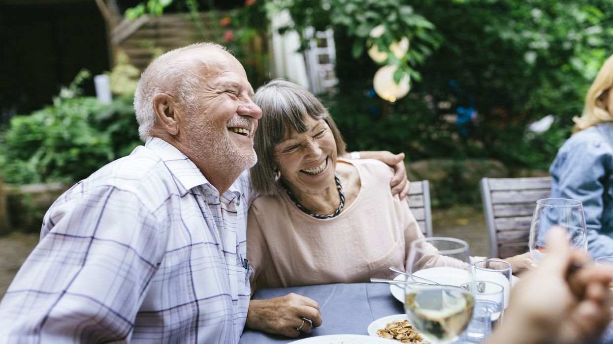 Happy pensioners