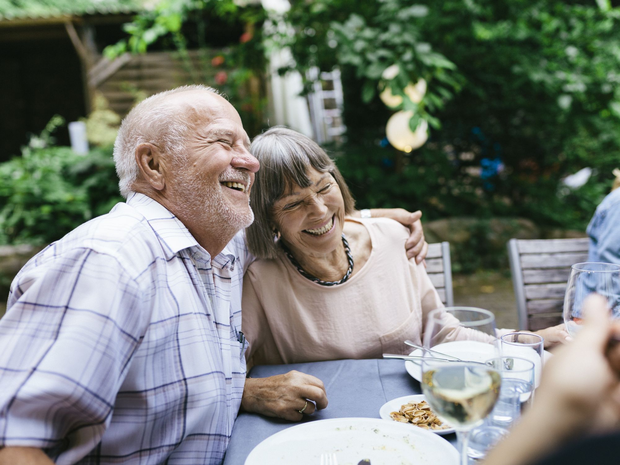 Happy pensioners