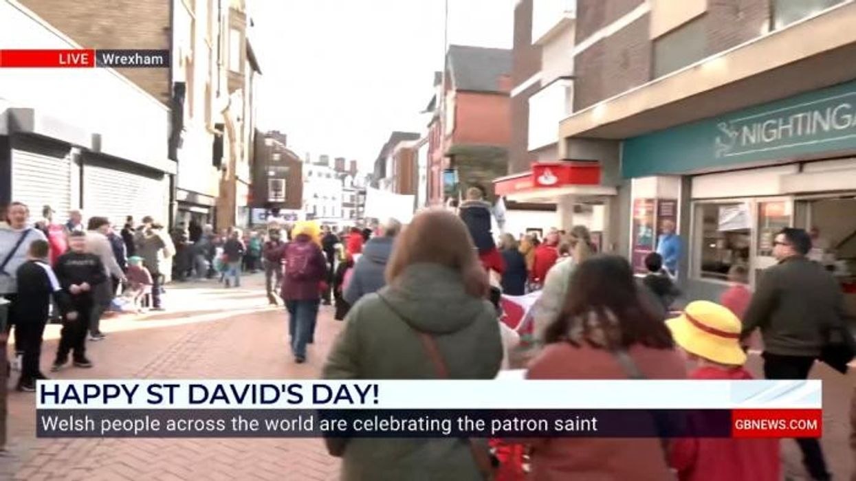 Happy St David’s Day! Revellers flock to streets of Wrexham to celebrate the Welsh patron saint in joyous scenes