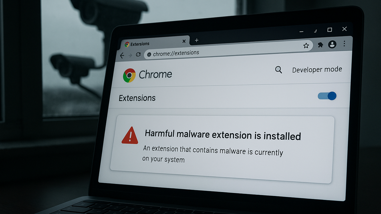 Harmful extension downloaded to Google Chrome browser