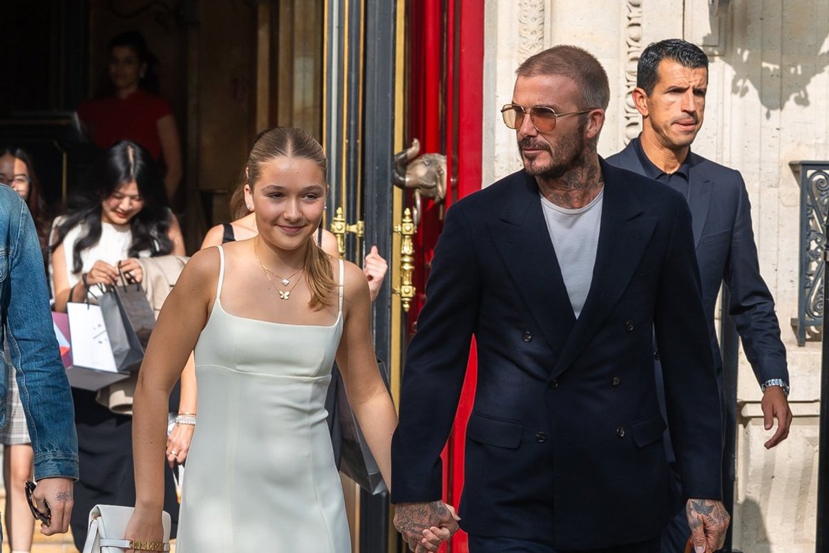 Harper and David Beckham