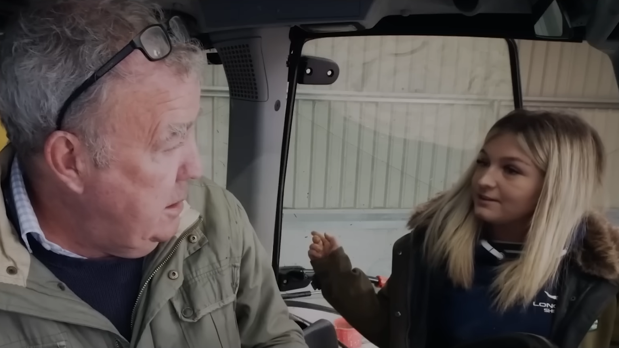 Harriet Cowan and Jeremy Clarkson