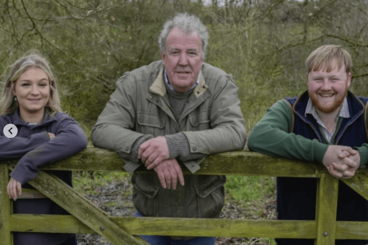 Harriet Cowem, Jeremy Clarkson and Kaleb Cooper