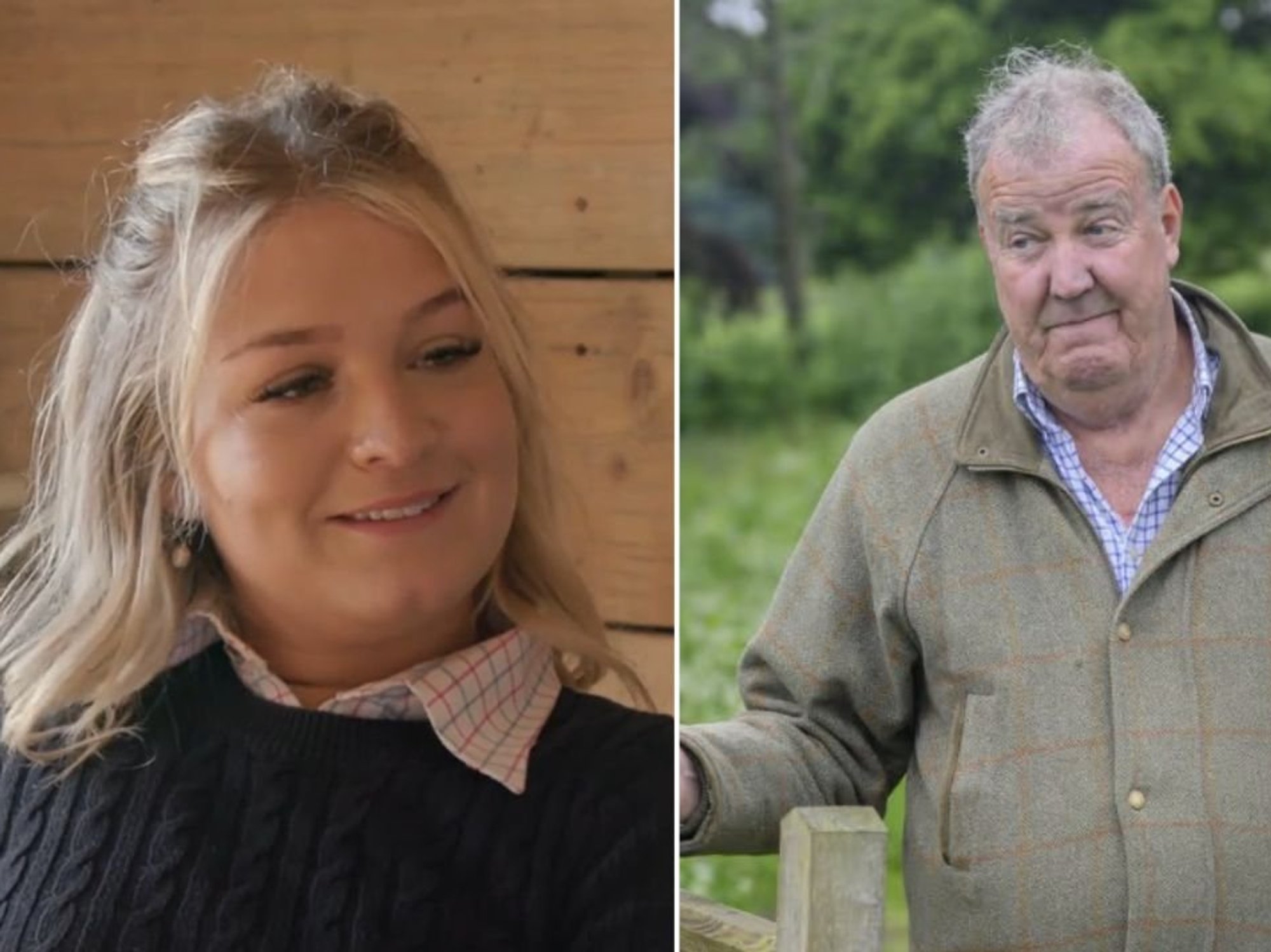 Harriet Cowen and Jeremy Clarkson