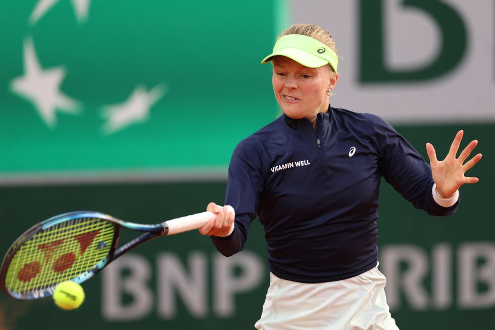 Harriet Dart also lost her first-round match