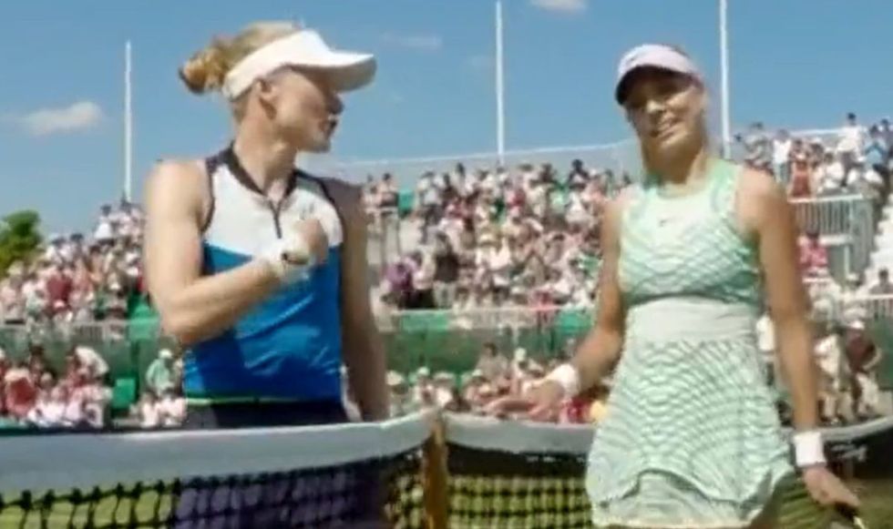 Harriet Dart and Katie Boulter came to blows last year