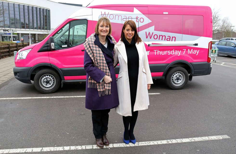 Harriet Harman and GB News' Gloria De Piero in 2015 launching Labour's Woman to Woman election campaign