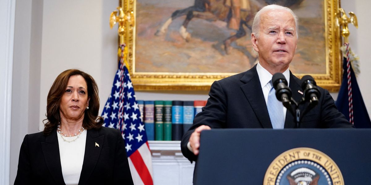 NextImg:Joe Biden campaign makes defiant statement on Presidential race after Kamala Harris sparks surge in rumours