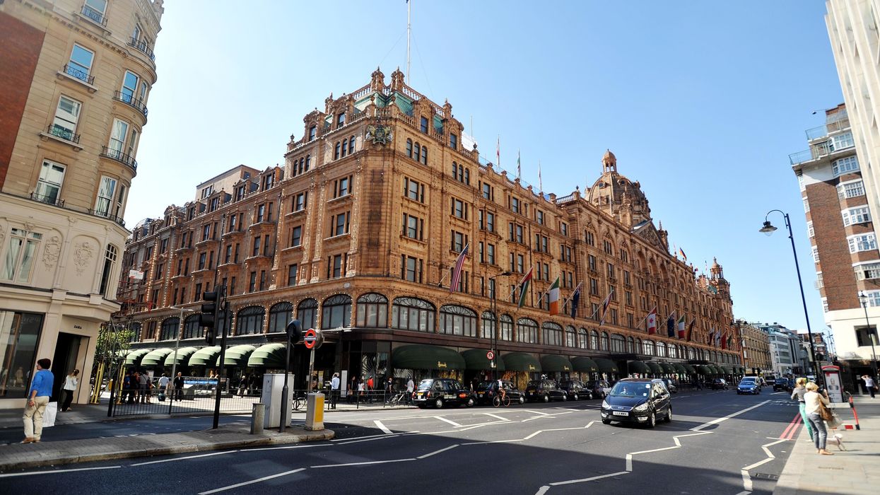 Harrods department store in Knightsbridge, central London
