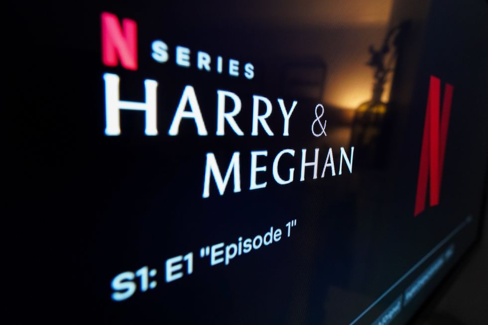 Harry and Meghan Netflix series title card