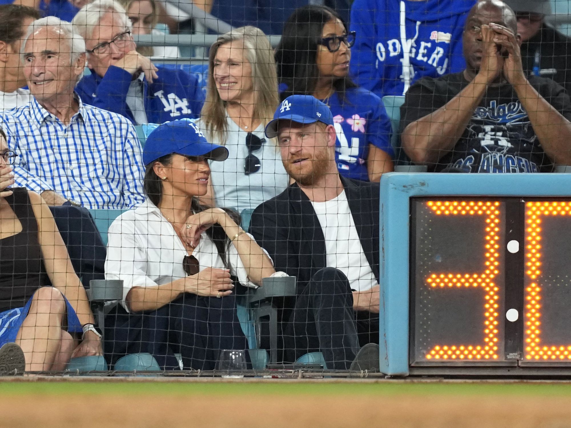 Harry and Meghan's front row LA Dodgers seats worth thousands of pounds spark fury as local legen...