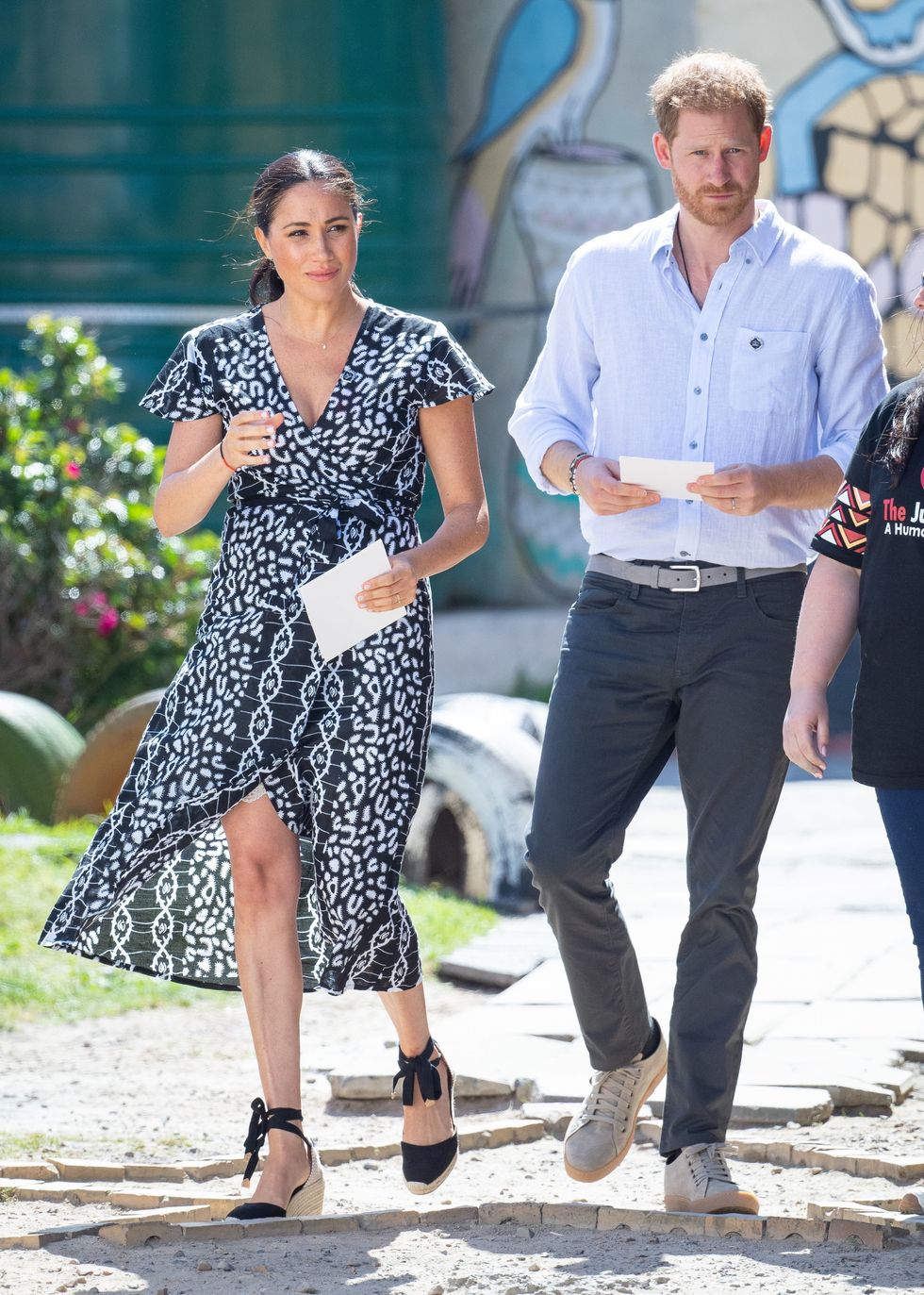 Harry and Meghan walking