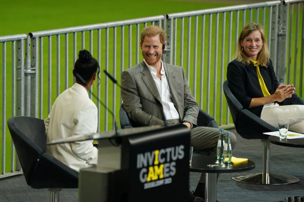 Harry attending the Invictus Games 2022