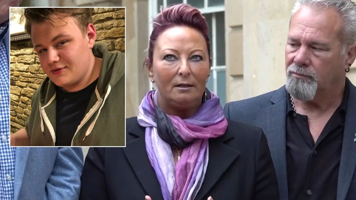 Harry Dunn and his mother