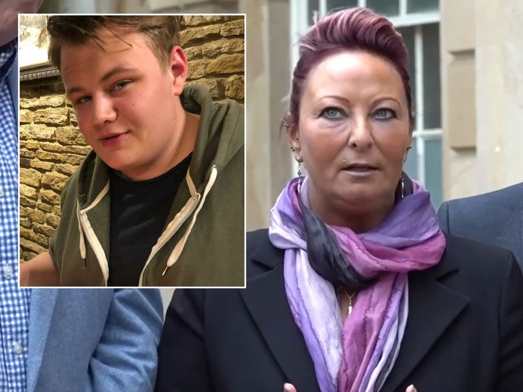 Harry Dunn and his mother