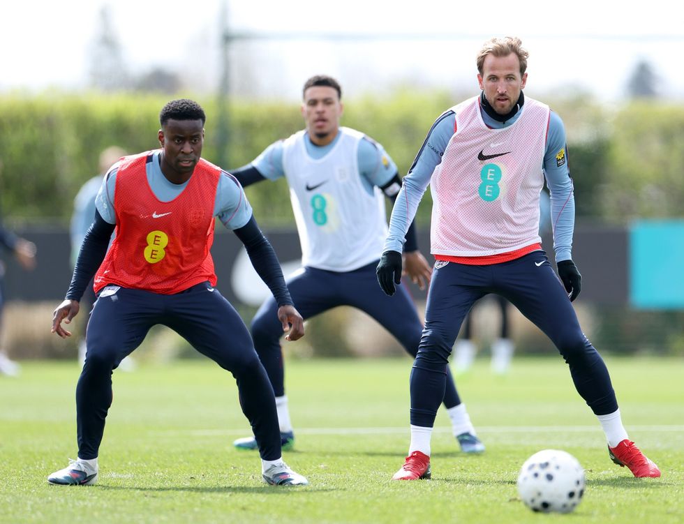 Harry Kane, Marc Guehi and Morgan Rogers