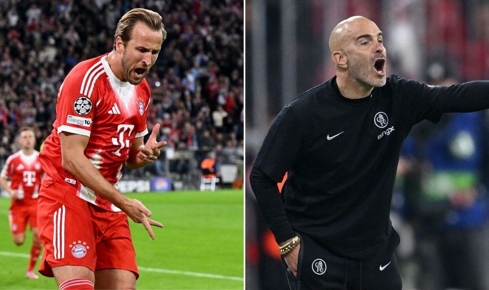 Harry Kane's double led Bayern Munich to a win over Chelsea