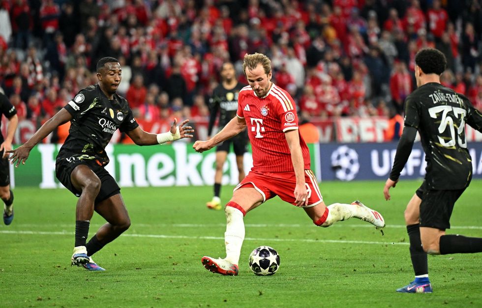 Harry Kane scored late for Bayern Munich but it wasn't enough against PSG