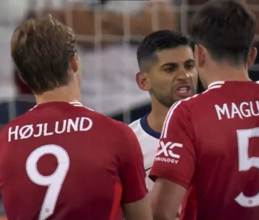 Harry maguire and Cristian Romero were locked in a battle throughout the Europa League final