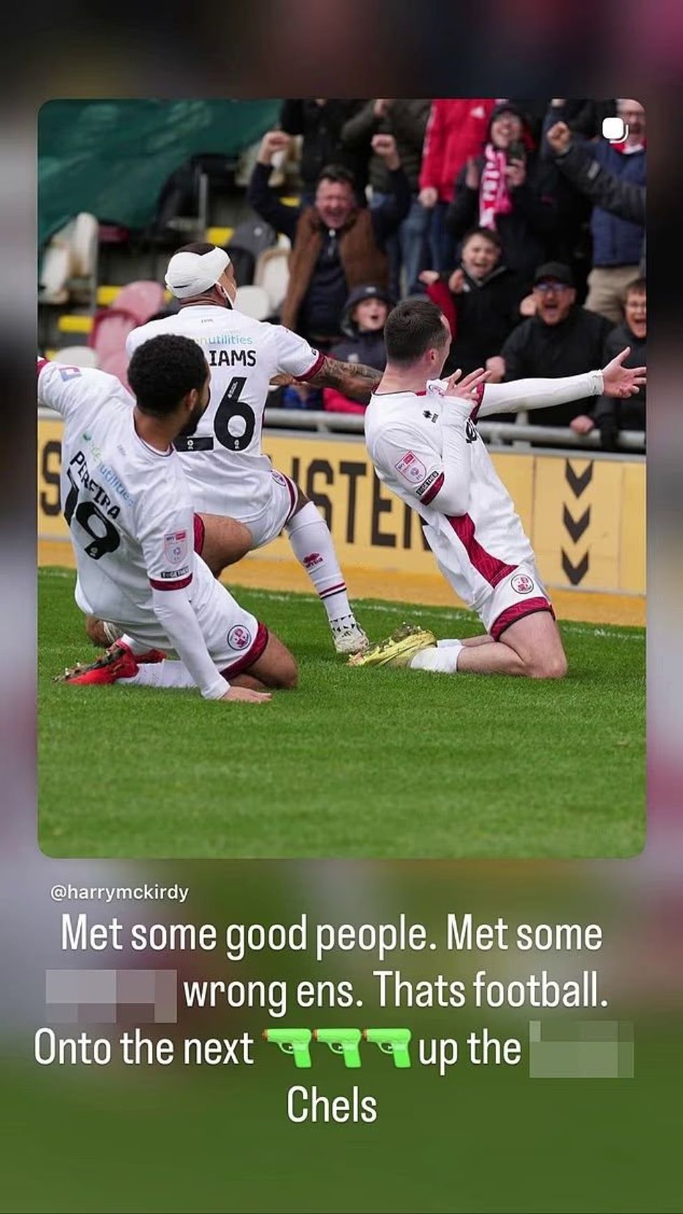 Harry McKirdy hit out on social media