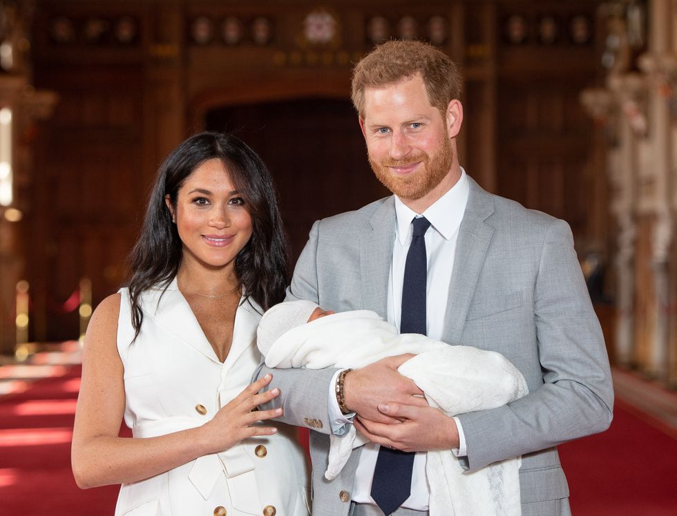 Harry, Meghan and Archie.