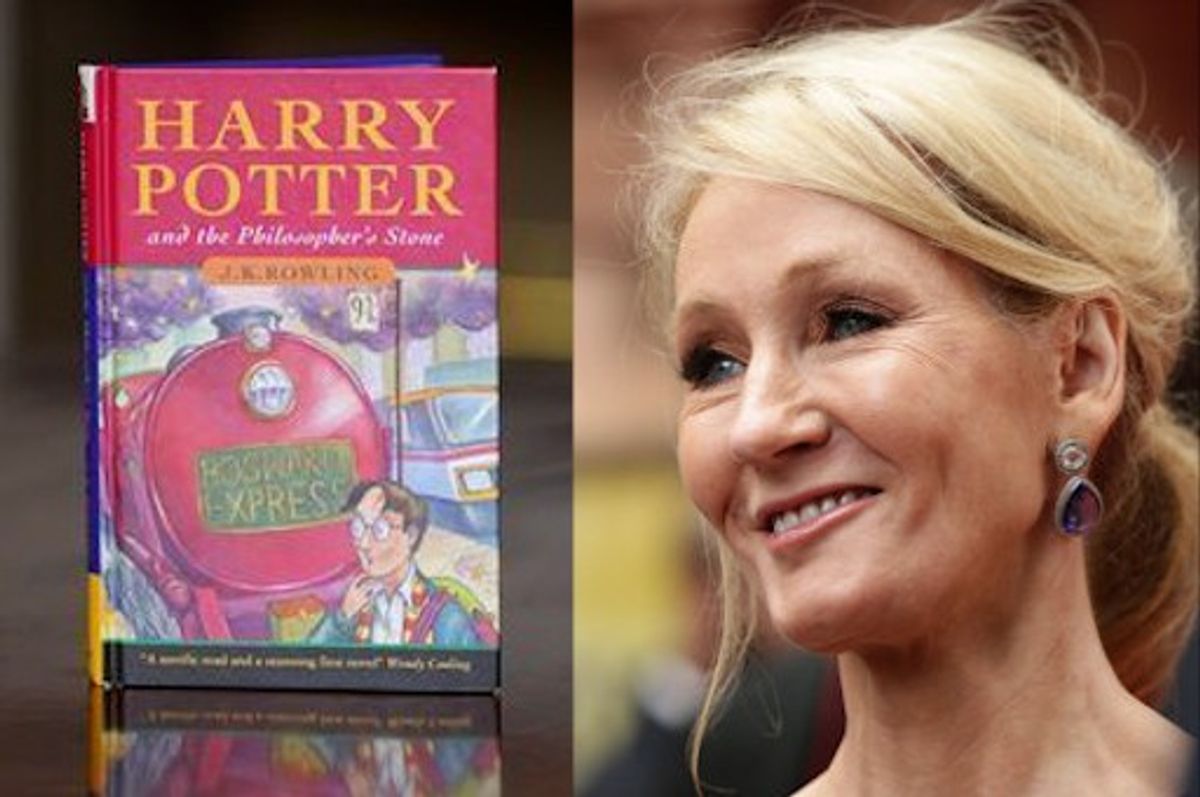 Harry Potter book and JK Rowling