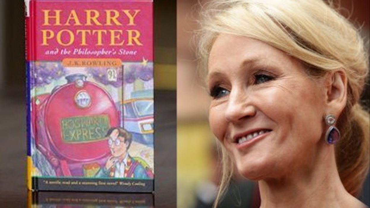 Harry Potter book and JK Rowling