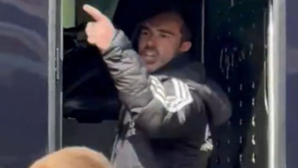 Harry Winks was seen clashing with Leicester supporters following their nightmare 1-0 defeat to Portsmouth on Saturday