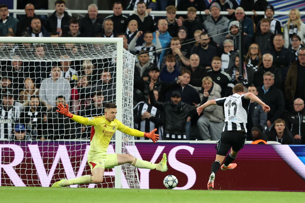 Harvey Barnes was in top form for Newcastle with two goals
