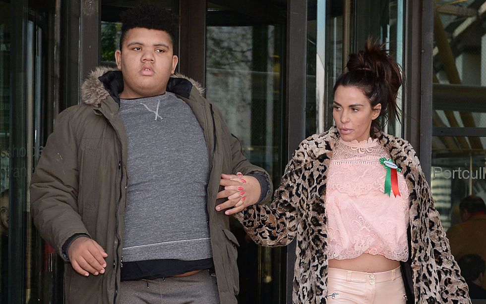 Harvey Price with his mum Katie Price