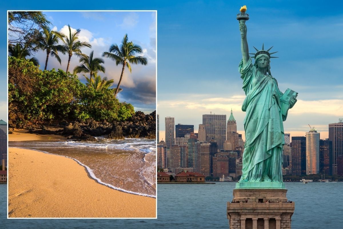 Hawaii / Statue of Liberty, New York City