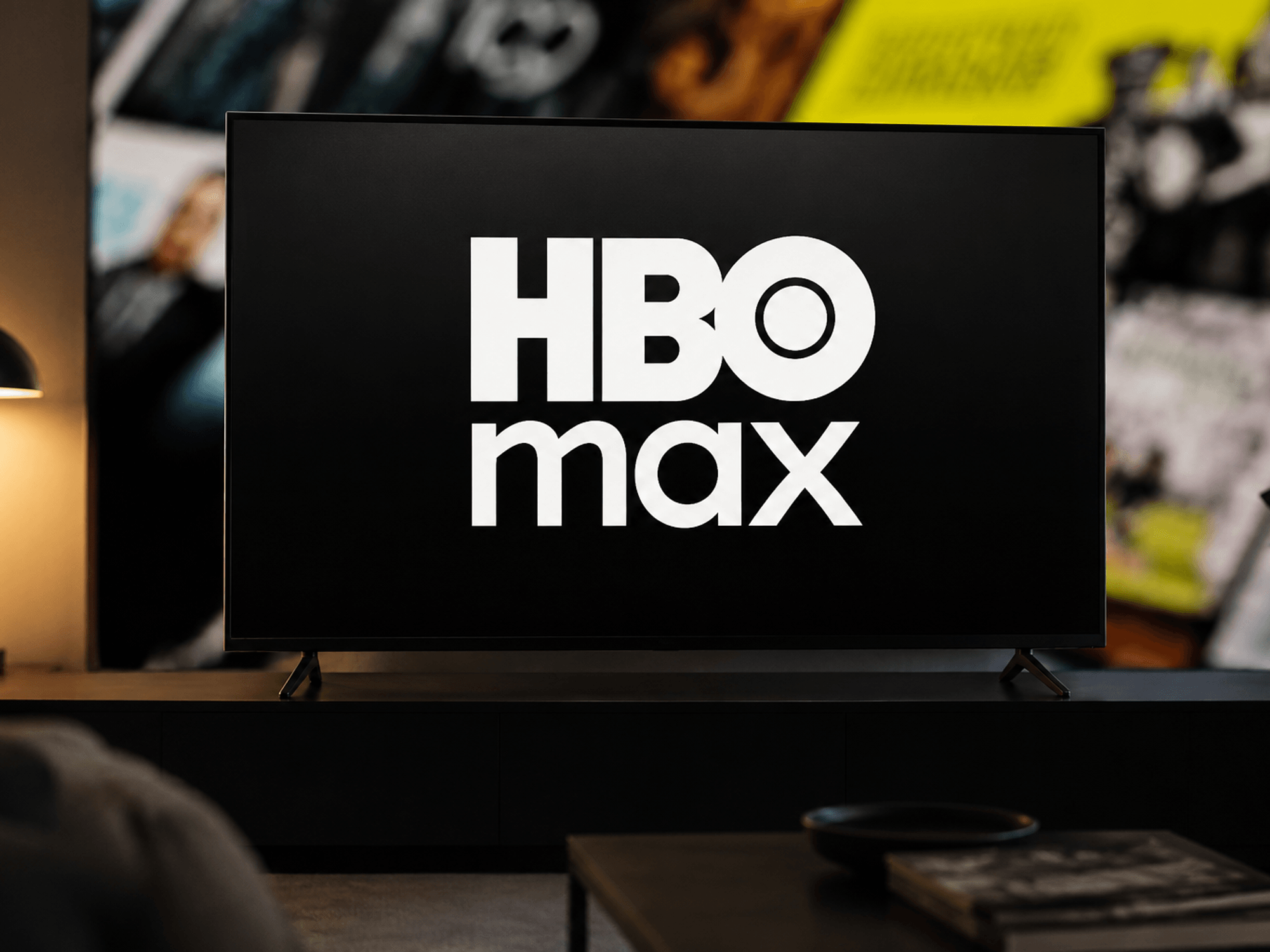 HBO Max logo on TV