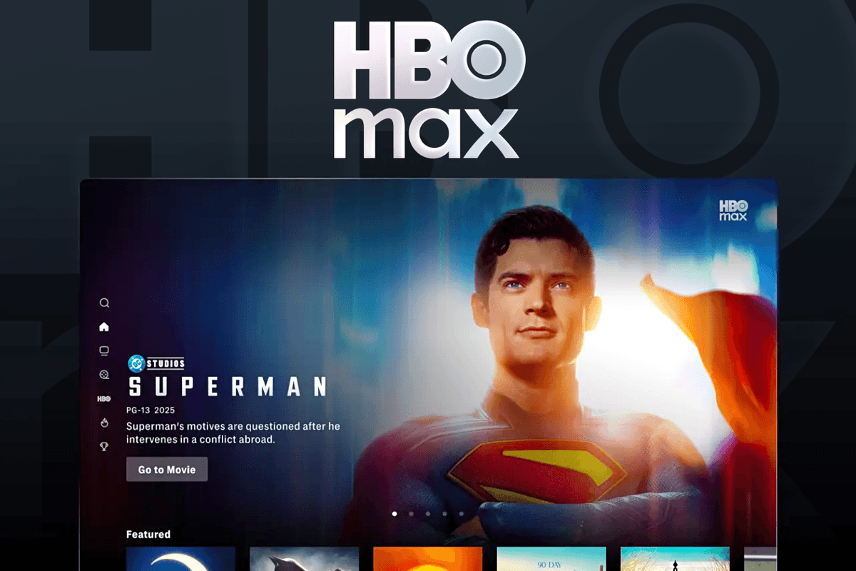 HBO Max pictured on Apple TV