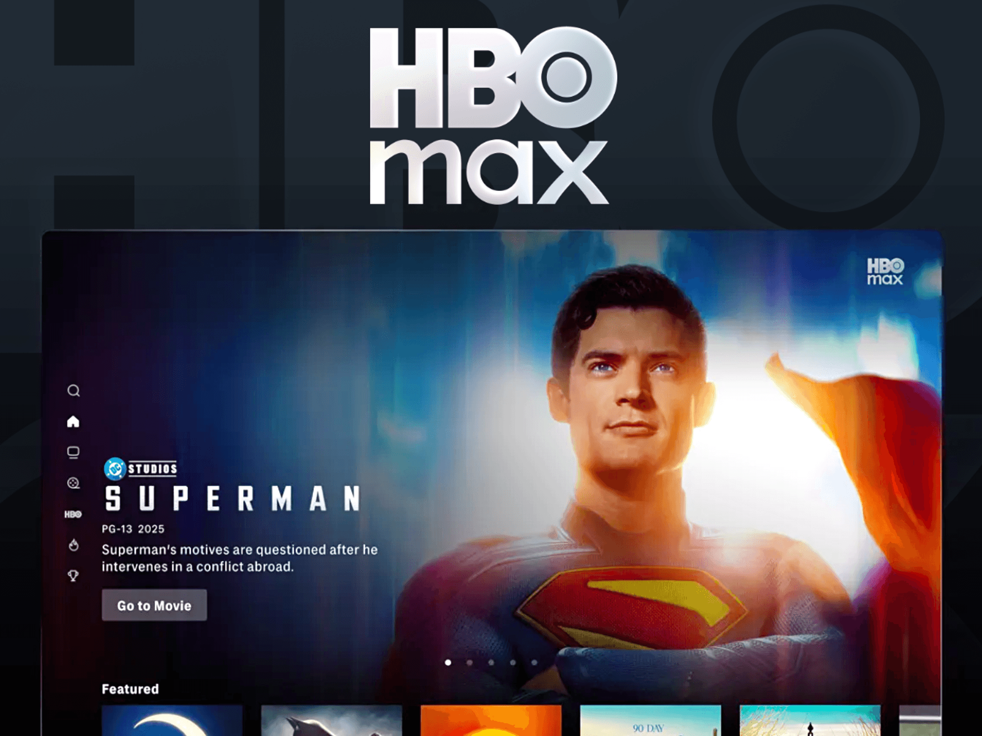 HBO Max pictured on Apple TV