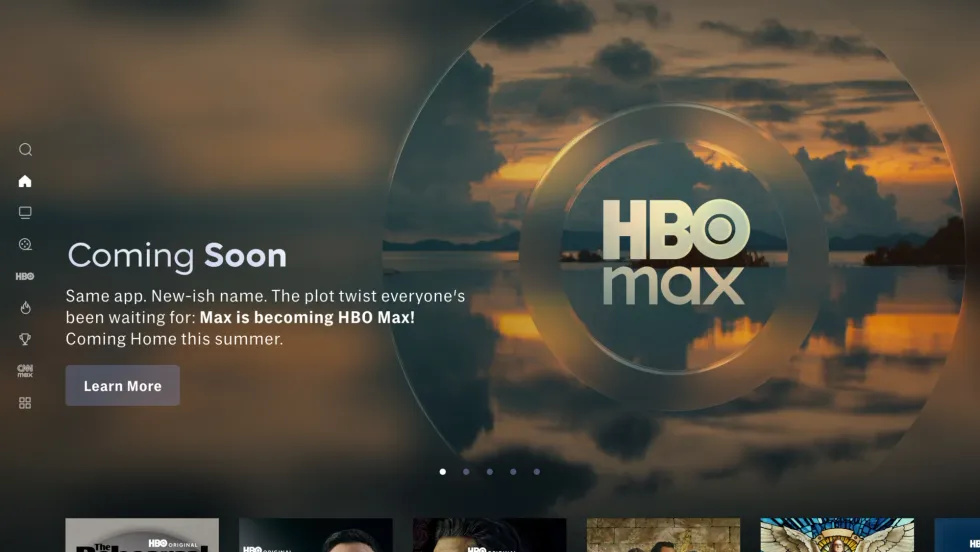 HBO Max screenshot