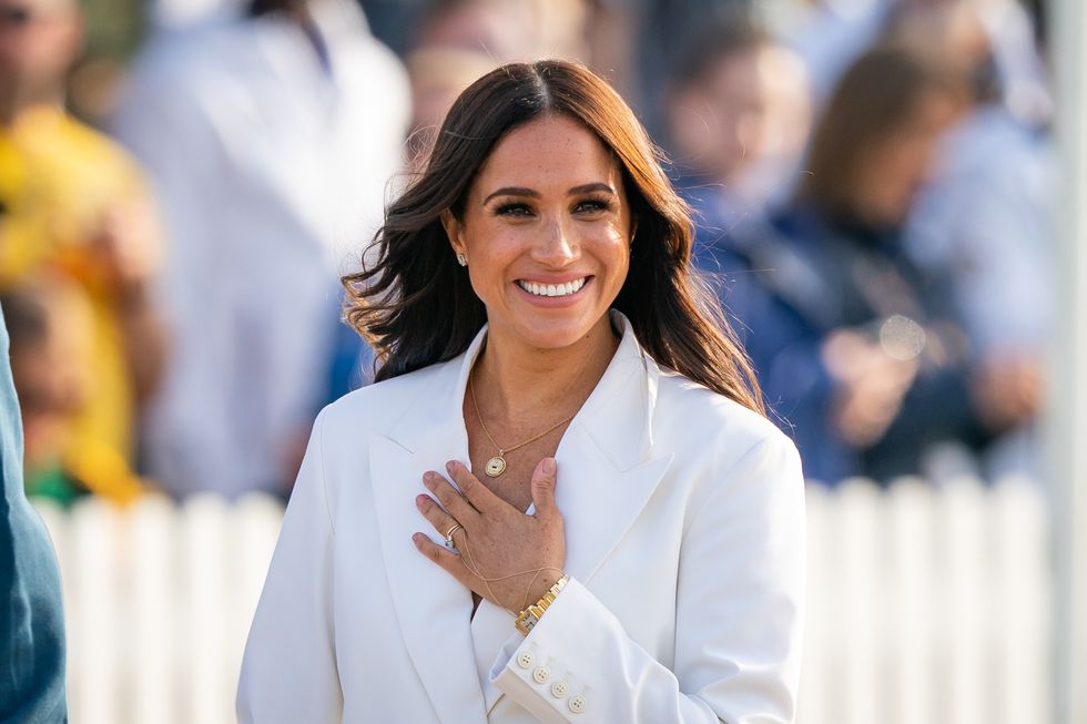 he Duchess of Sussex attending a reception, hosted by the City of The Hague and the Dutch Ministry of Defence