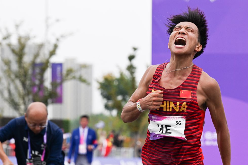He Jie won the men's marathon at last year's Asian Games