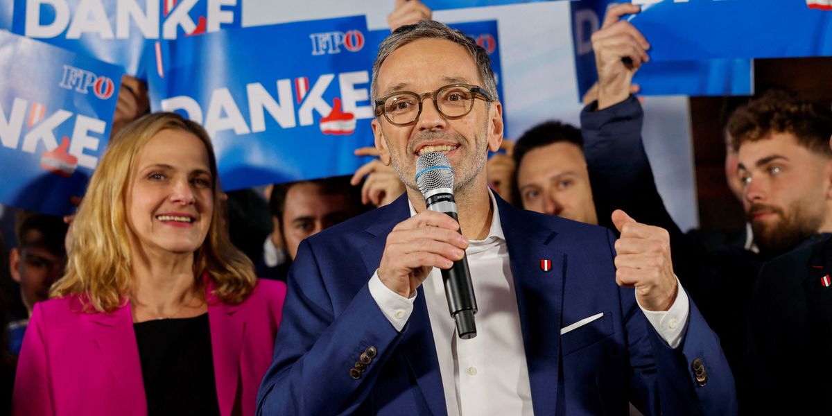 NextImg:Hard-Right Austrian party secures major election victory with pledge to close borders and end Ukraine aid
