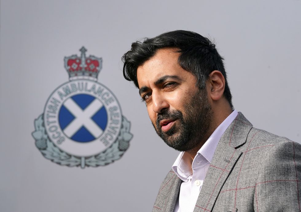 Health Secretary Humza Yousaf during a visit to the clinical education centre in the Scottish Fire and Rescue Building in Hamilton, Lanarkshire, where he is meeting army personnel to thank them for helping the Scottish Ambulance Service. Picture date: Friday September 24, 2021.
