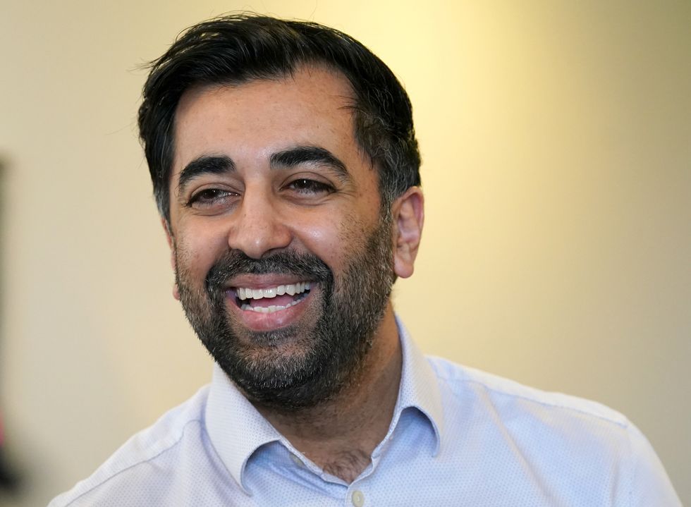 Health Secretary Humza Yousaf during a visit to the New Victoria Hospital in Glasgow. Picture date: Friday February 17, 2023.
