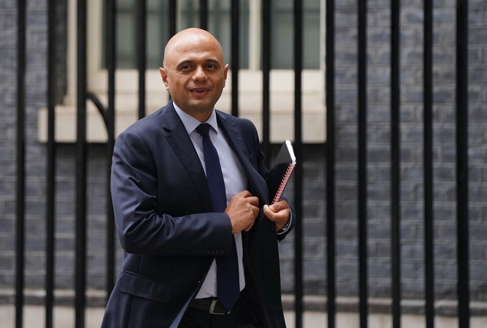 Health Secretary Sajid Javid in Downing Street, central London. Picture date: Friday September 10, 2021.
