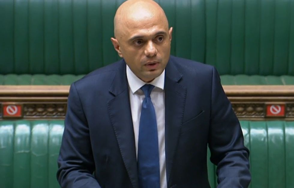 Health Secretary Sajid Javid updating MPs on the governments coronavirus plans, in the House of Commons, London.