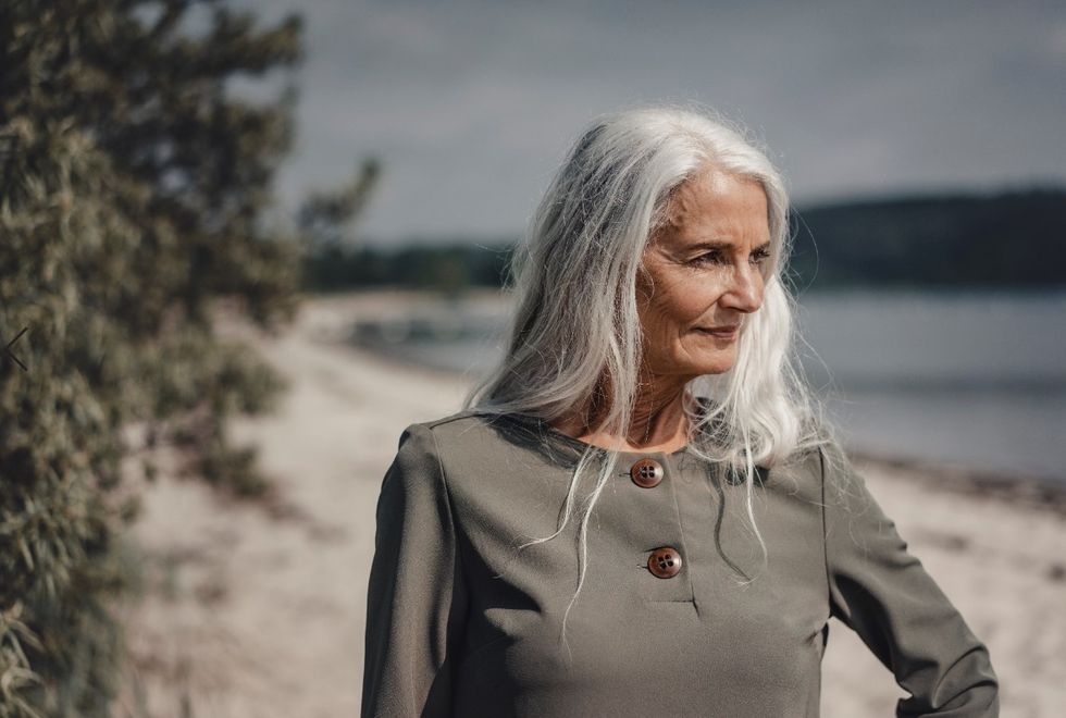 Healthy looking senior