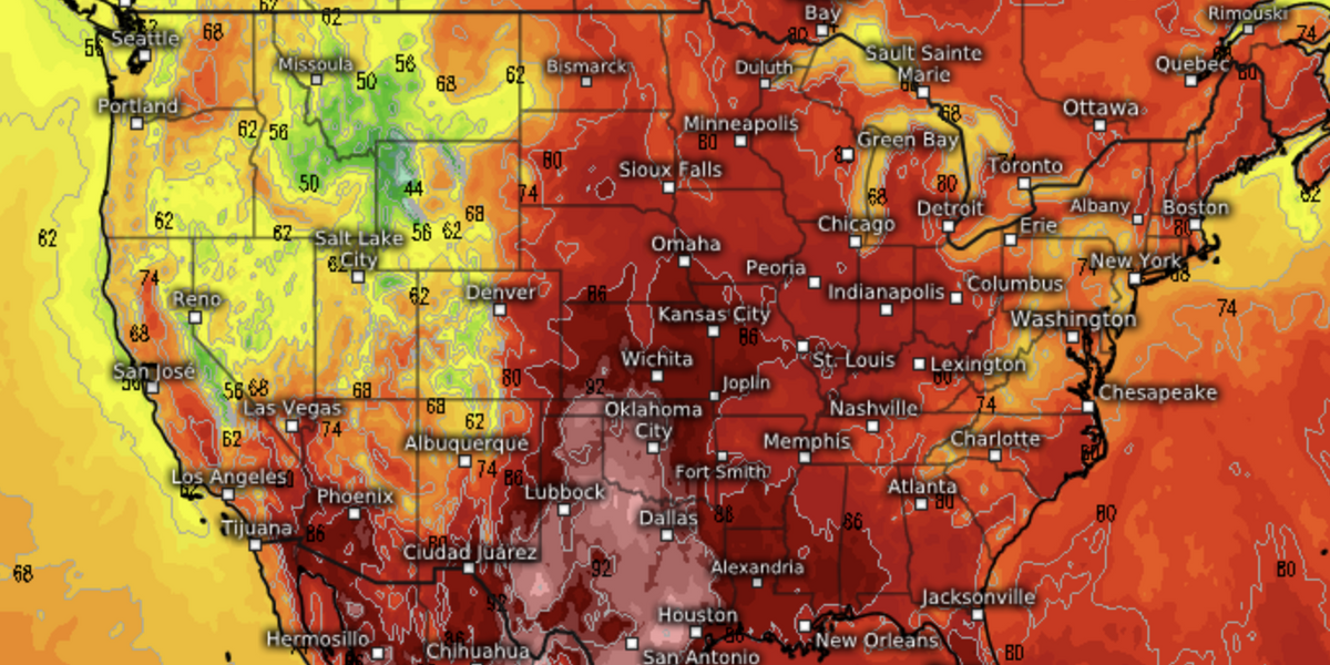 NextImg:US weather: 100F heat blast to unleash vicious storms amid battling fronts