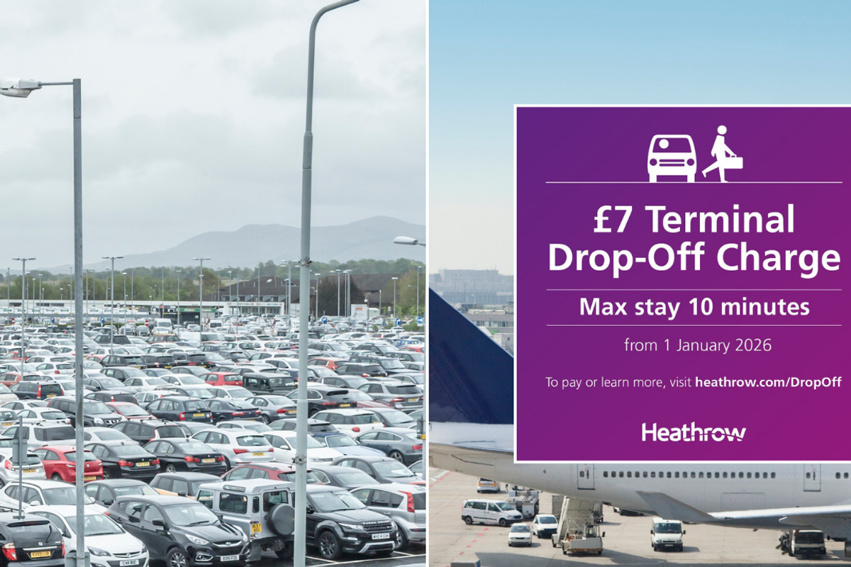 Heathrow Airport drop off hike