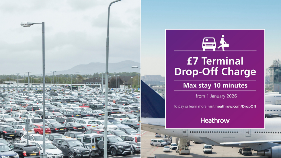 Heathrow Airport drop off hike