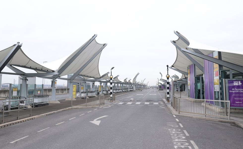 Heathrow Airport drop-off zone