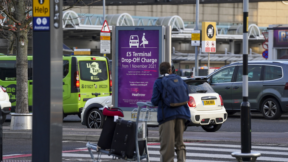 Heathrow Airport drop-off zone